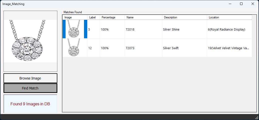 Image Match Interface